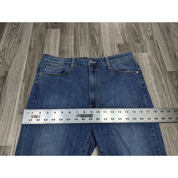 Just Black Juniors Size 13 Pockets Fringe Hem Distressed Denim Blue Jeans - Picture 8 of 11